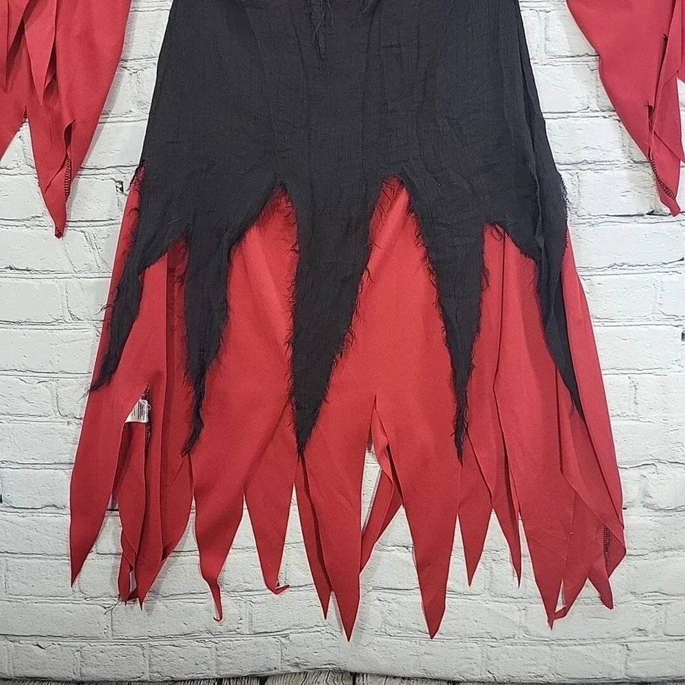 Spirit Halloween Kids Sz M Devilish Demon Costume Hooded no Mask